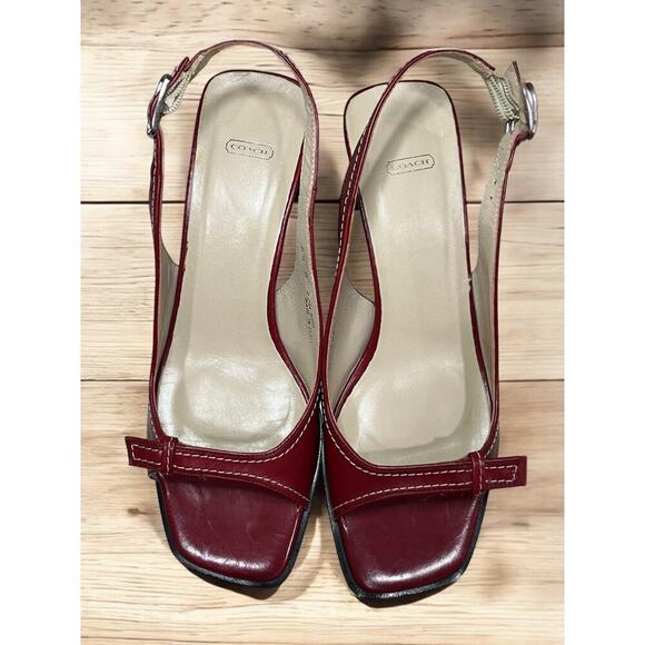 NWOT Vintage Coach J234 Nora Open Toe Sling Back Shoes - Size 6.5 B - Picture 9 of 9